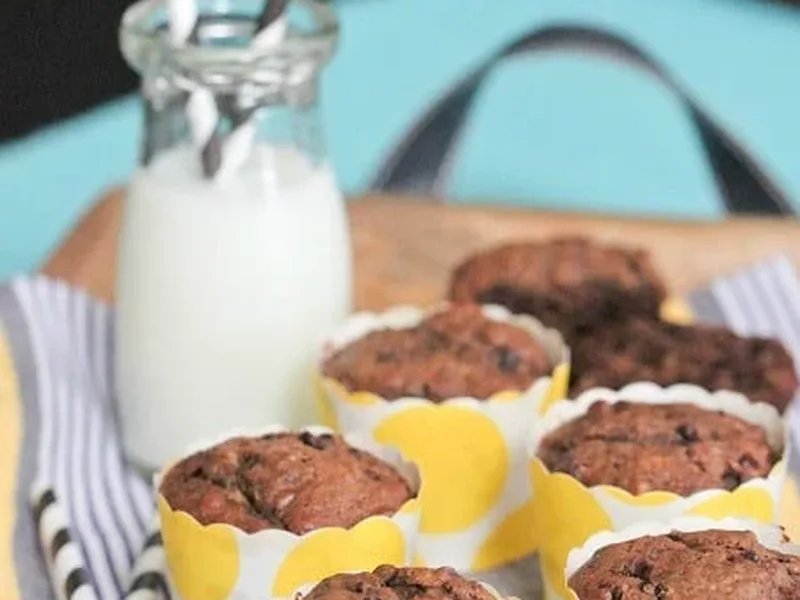 Dulce de Leche Chocolate Banana Muffins