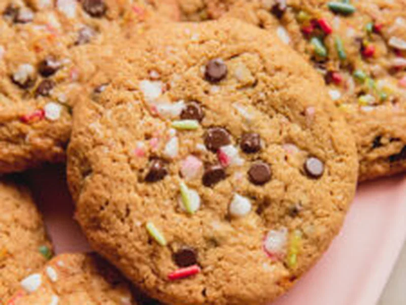 Gluten-Free Candy Cane Chocolate Chip Cookies
