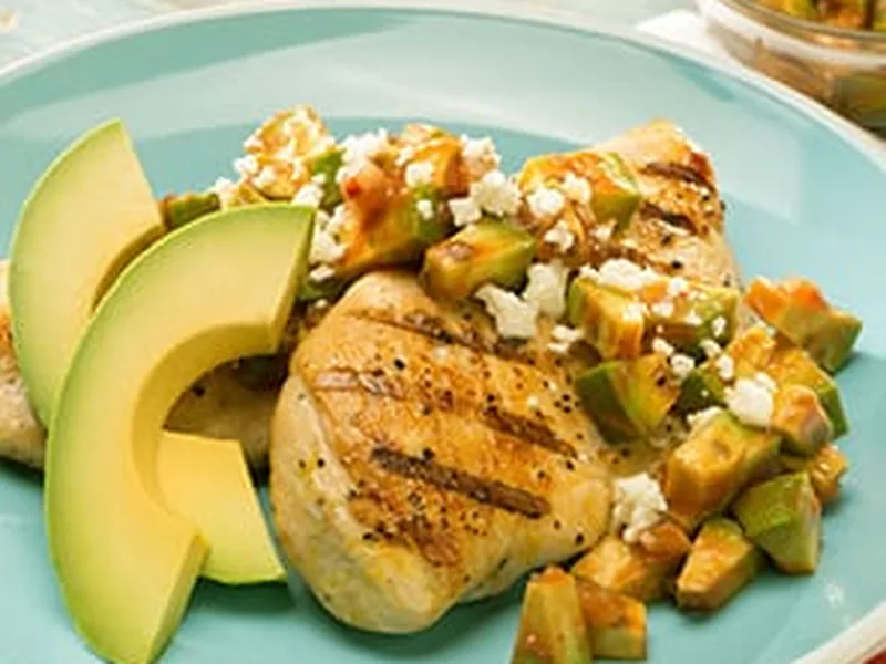 Grilled Chicken with Avocado Chipotle Sauce