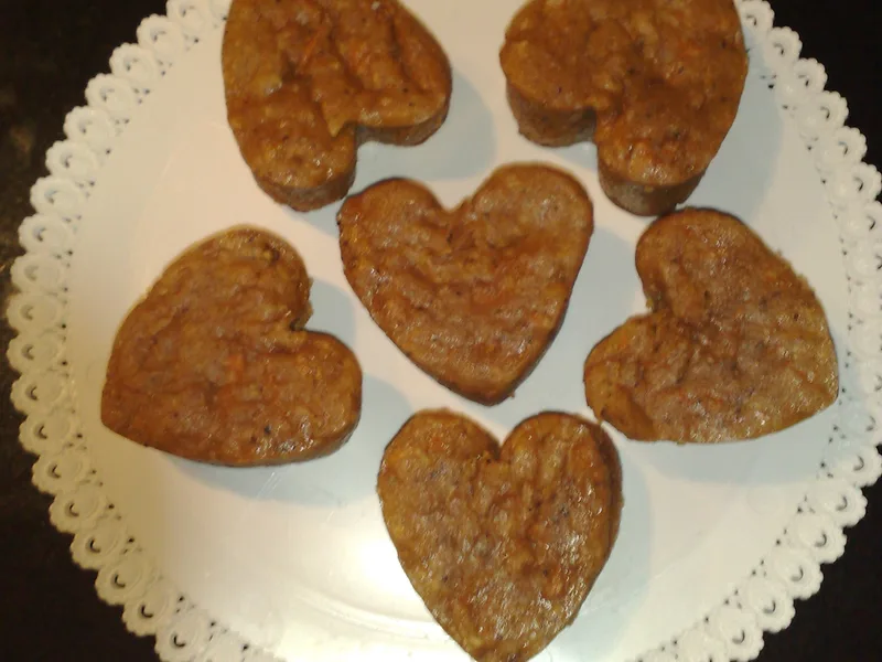 Simple Soy Flour Carrot Muffins with Coconut and Raisins