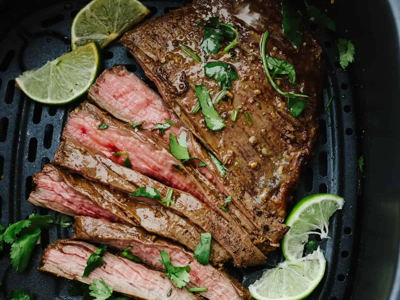 Air Fryer Citrus Soy Marinated Flank Steak