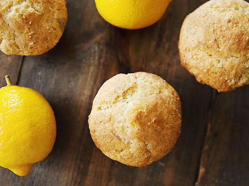 Lemon Chia Seed Muffins with Fresh Zest