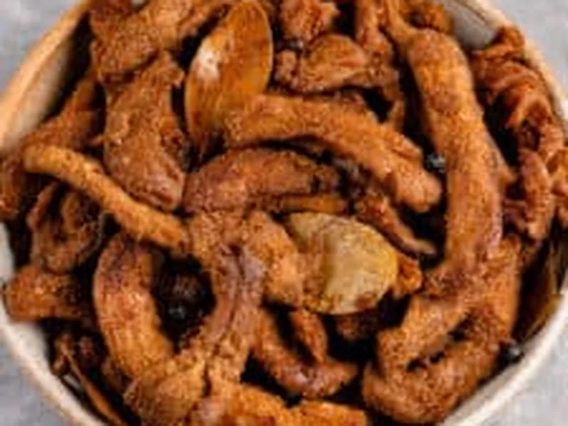 Filipino Adobo Soy Curl Jerky, Vegan