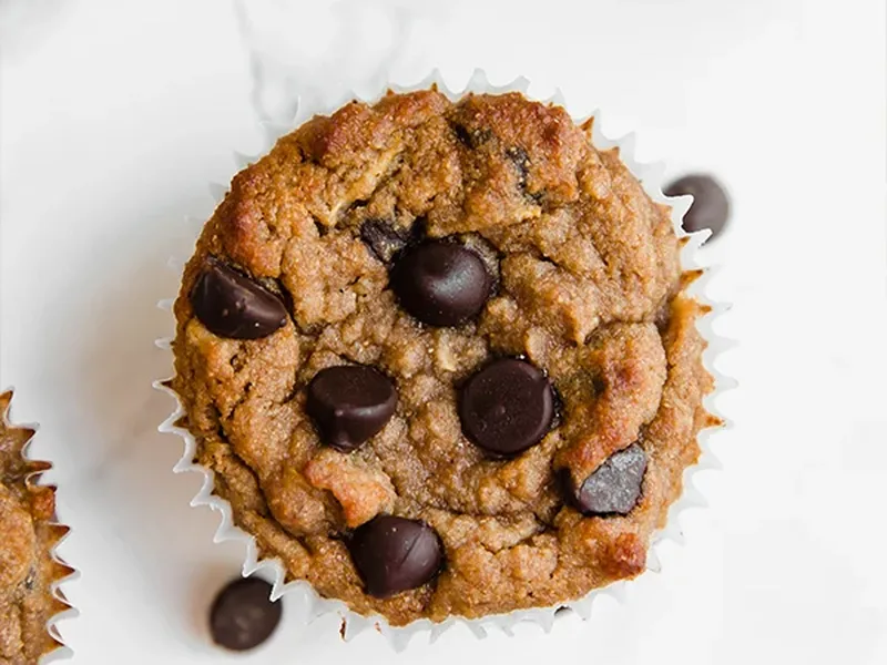 Healthy Zucchini Chocolate Chip Muffins