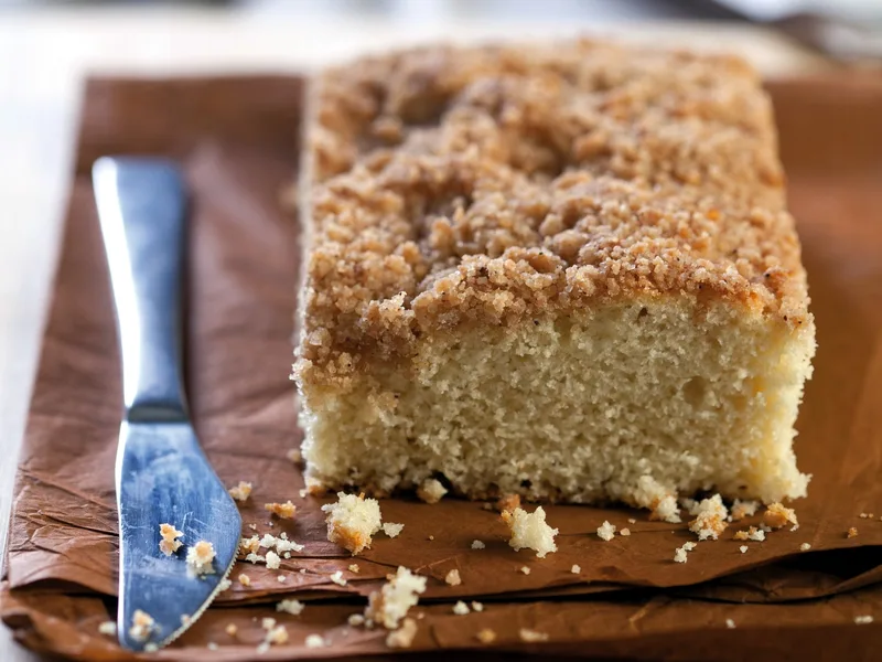 No-Mixer Orange Streusel Cake with Cinnamon Crumb Topping