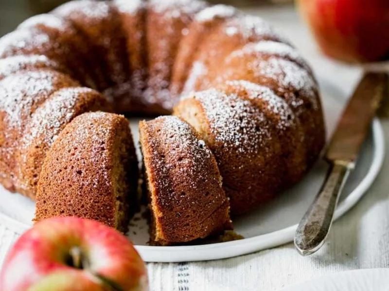 Gluten-Free Brown Rice Flour Applesauce Bundt Cake