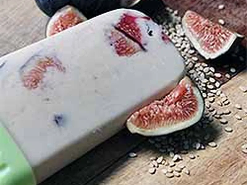 Honey-Roasted Fig Tahini Banana Popsicles