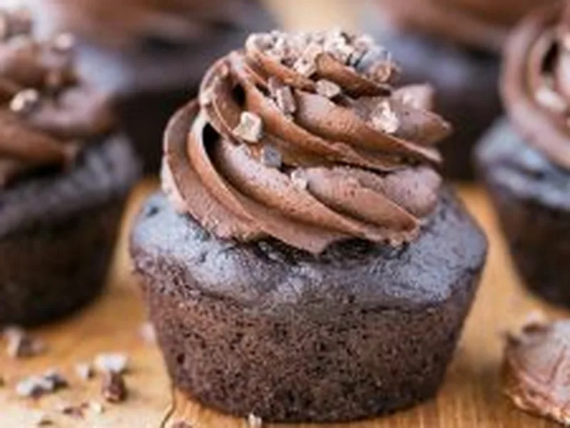 Chocolate Zucchini Cupcakes with Rich Chocolate Frosting