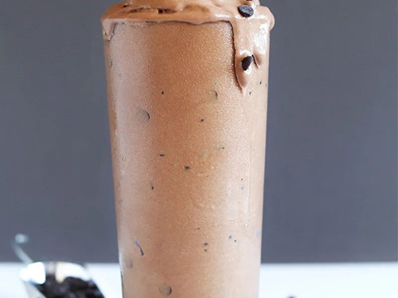 Dairy-Free Chocolate Cashew Ice Cream with Chocolate Chips