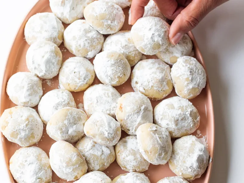 Buttery Mexican Wedding Cookies with Toasted Nuts
