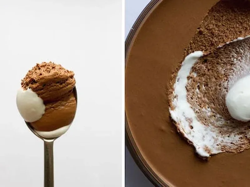 Rich Chocolate Espresso Mousse with Whipped Cream