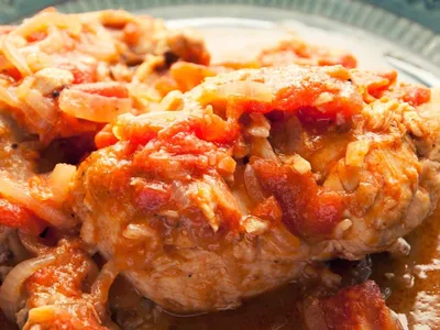 Roasted Chicken with Grapes and Dijon Mustard Pan Sauce