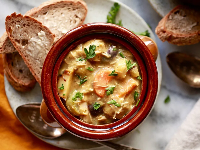 Chicken and Potato Stew with Fresh Herbs - 30 Minute Recipe