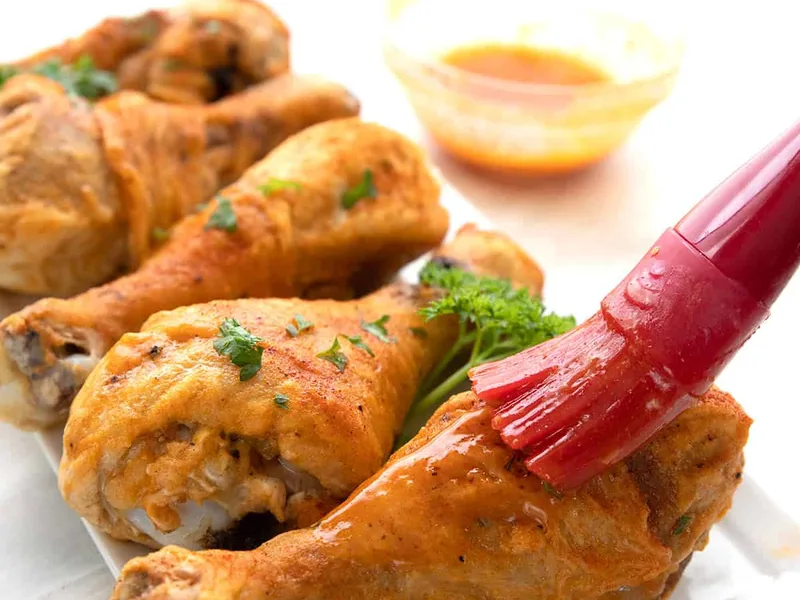 Crispy Baked Buffalo Chicken Drumsticks with Two-Stage Method