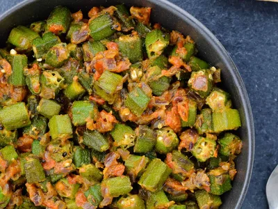 Dry Bhindi Masala: Crispy Okra with Aromatic Spices