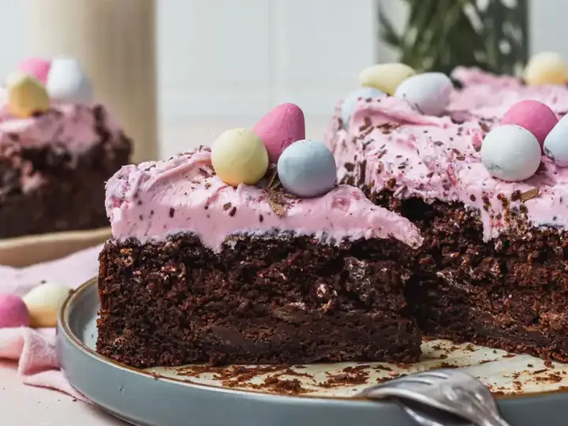 Vegan GF Double Chocolate Banana Cake