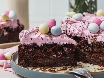 Vegan GF Double Chocolate Banana Cake