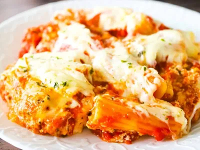 Slow Cooker Baked Ziti with Ricotta and Pesto