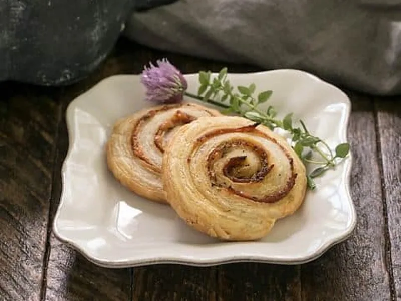 Honey Mustard Pepperoni Pinwheels with Asiago Cheese