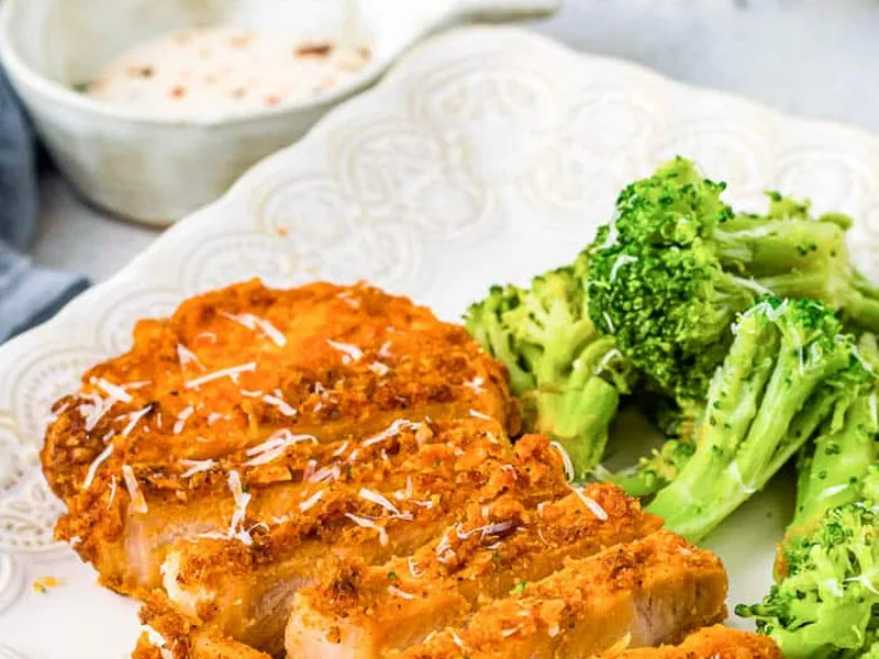 Air Fryer Parmesan Crusted Pork Chops Recipe