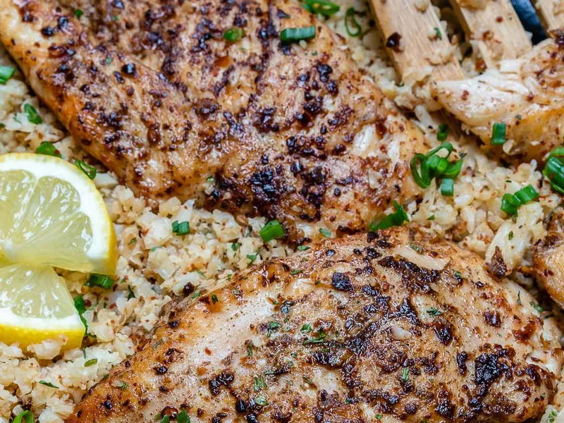 Cajun Chicken and Cauliflower Rice Skillet