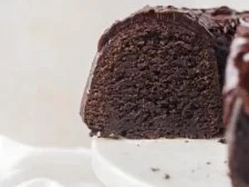 Rich Chocolate Stout Bundt Cake with Dark Chocolate Ganache