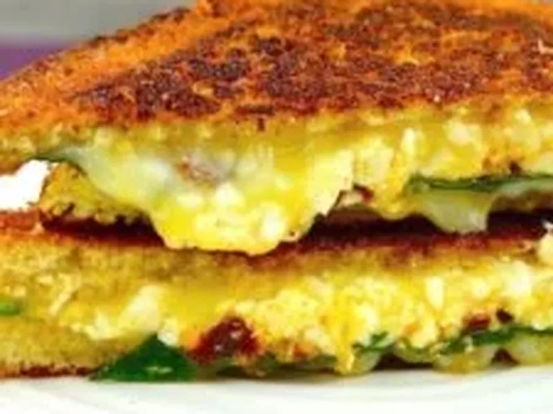 Greek-Style Grilled Cheese with Feta and Sun-Dried Tomatoes