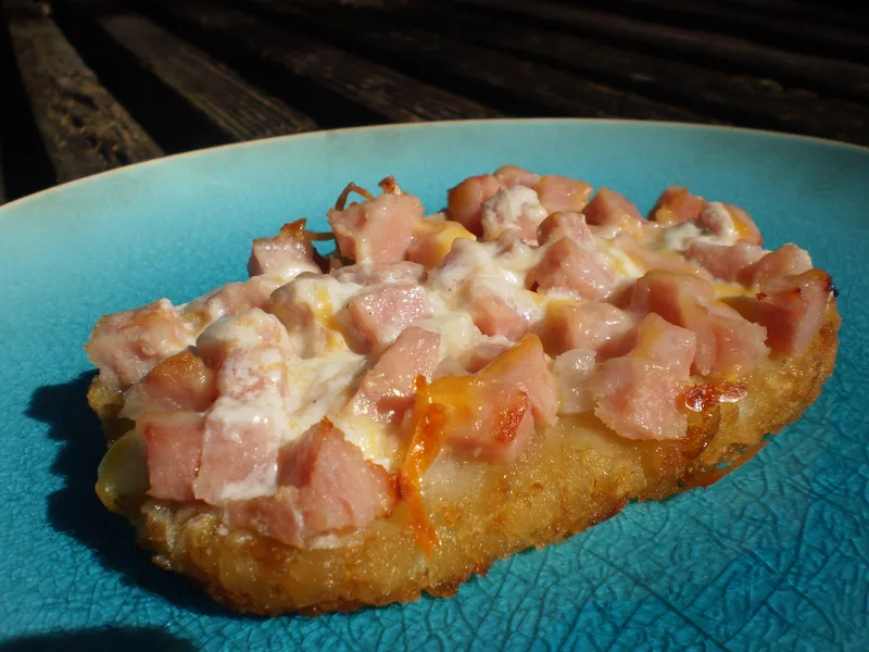 Crispy Hash Brown Packets with Ham and Cheddar