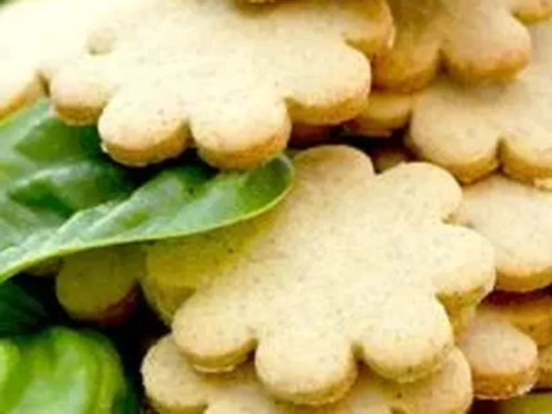 Gluten-Free Basil Sugar Buckwheat Tea Cookies