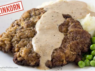 Einkorn Chicken Fried Steak with Peppery Pan Gravy