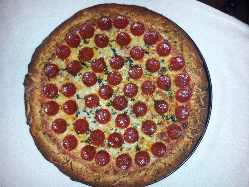 Thin-Crust Pizza with Homemade Sauce and Cheese