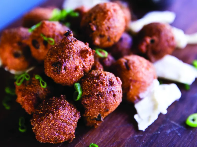 High Hat's Buttermilk Hushpuppies with Green Onions