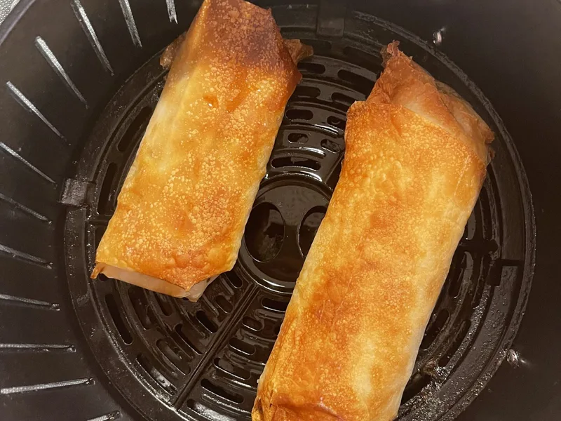 Air Fryer Spring Rolls with Edamame