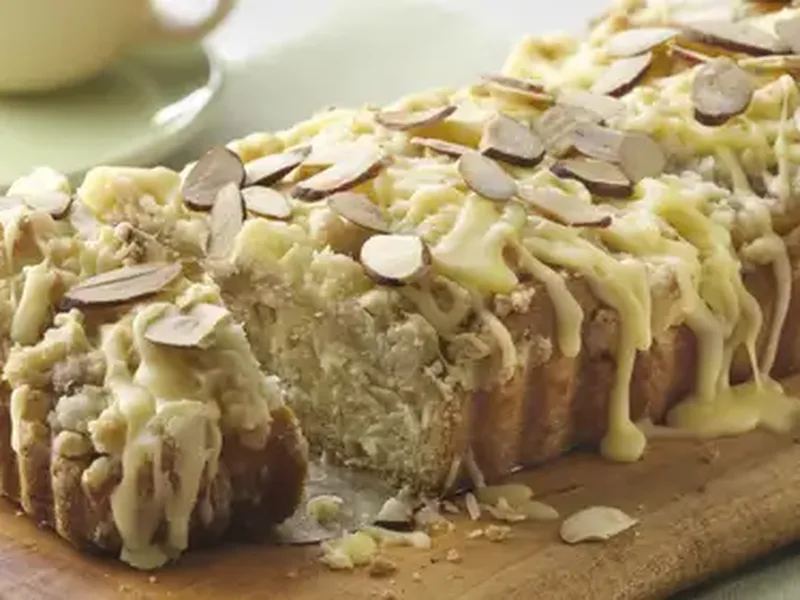 Sweet Orange Almond Coffee Cake with Crumb Topping