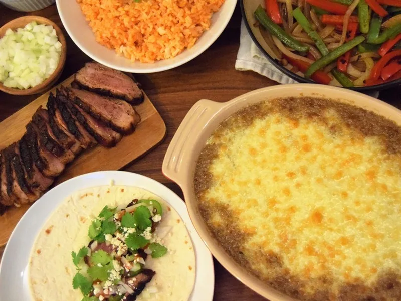 Duck Fat Refried Beans with Monterey Jack