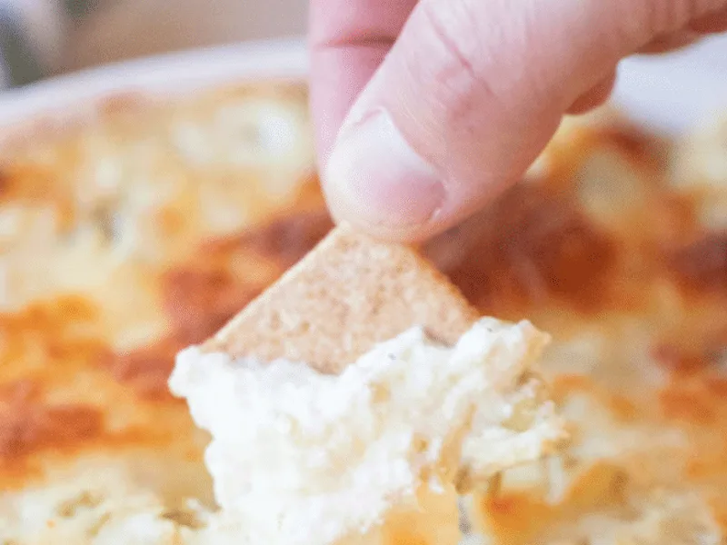 Jalapeño Artichoke Dip with Green Chiles and Three Cheeses