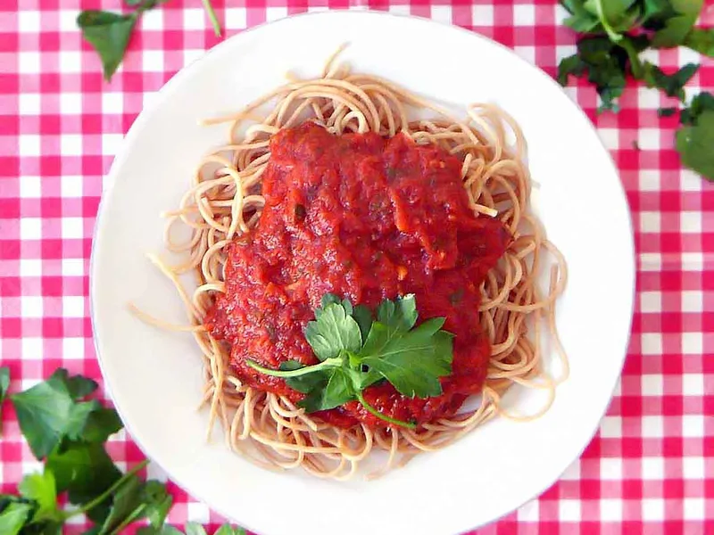 3-Hour Italian Marinara Sauce with Red Wine and Fresh Herbs