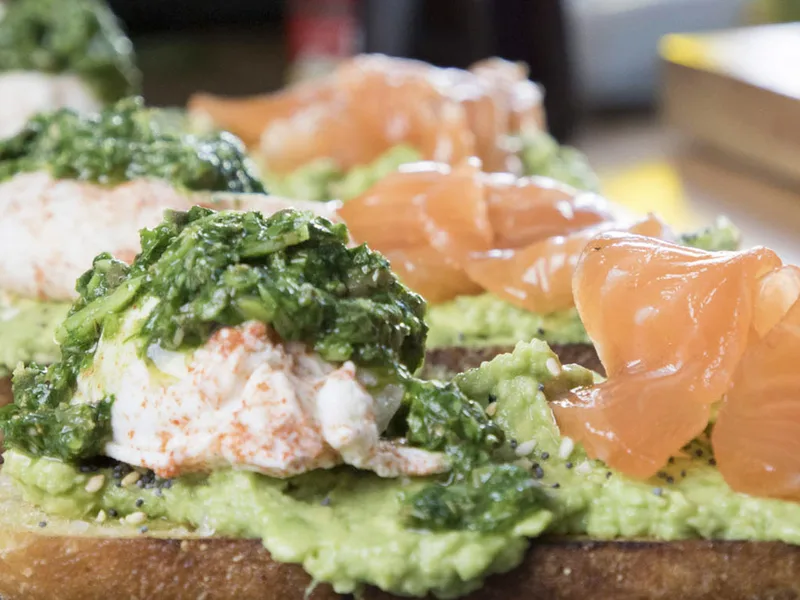 Spiced Avocado Toast with Cured Salmon and Poached Egg