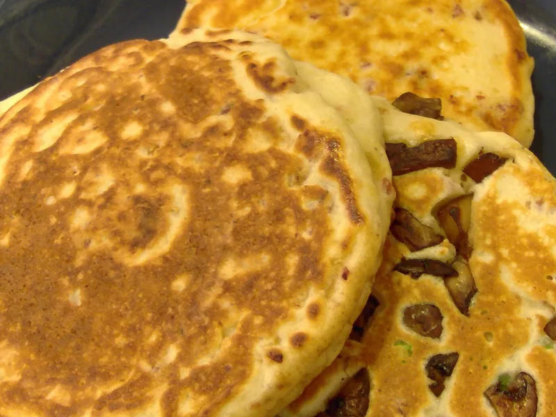 Dutch Ham and Onion Savory Pancakes Amsterdam Style