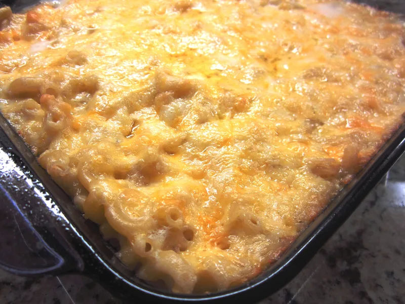 Baked Mac and Cheese with Gouda and Cheddar