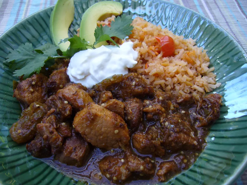 Spicy Green Chile Verde Pork Stew