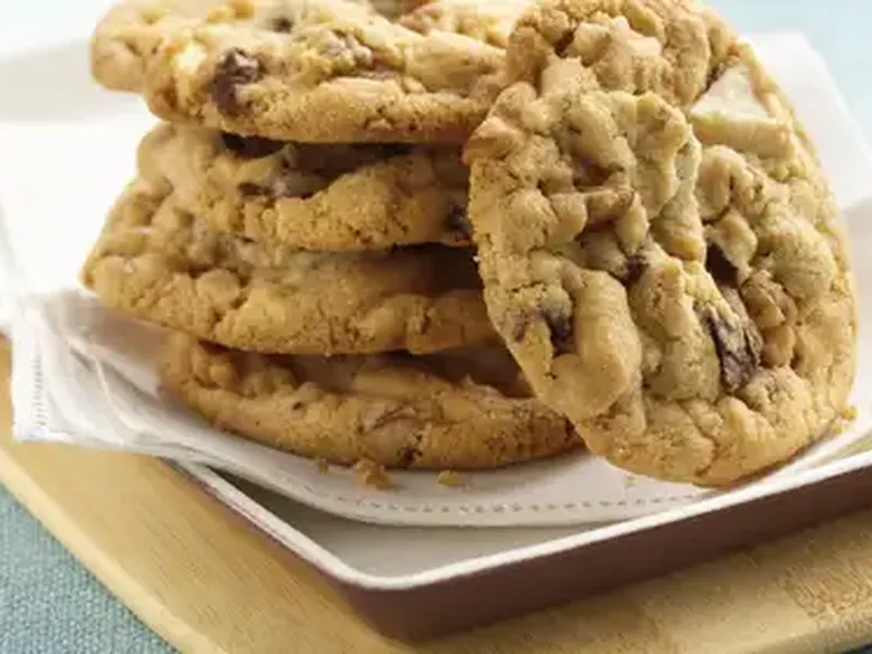 Classic Black and White Chocolate Chunk Pecan Cookies
