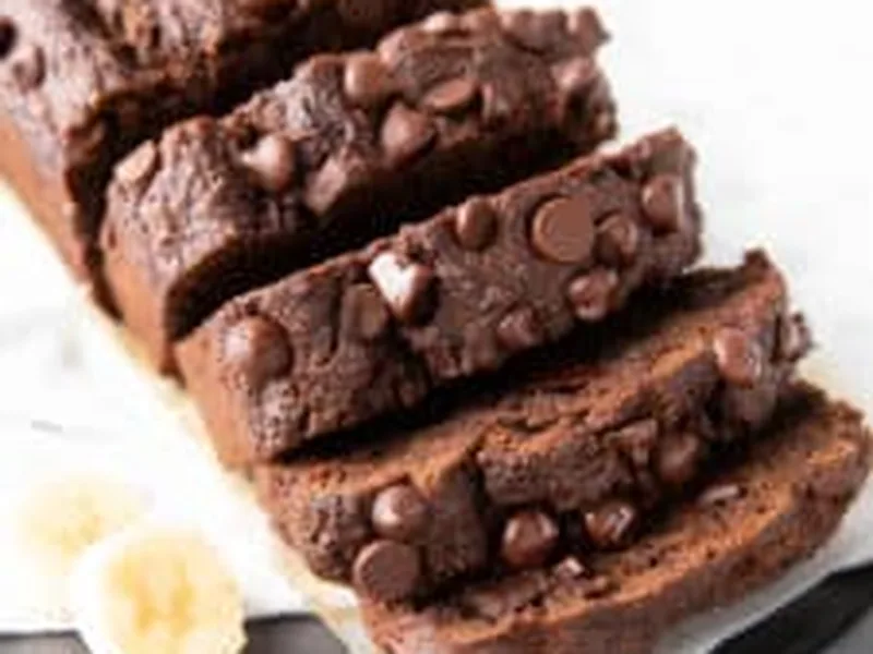 Vegan Gluten-Free Double Chocolate Banana Bread