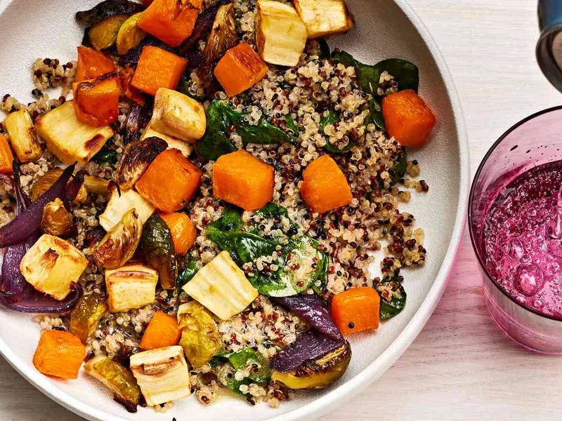 High Protein Turkey Quinoa Casserole with Black Beans