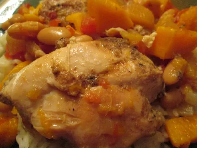 Slow-Cooker Moroccan-Spiced Chicken with Sweet Potato