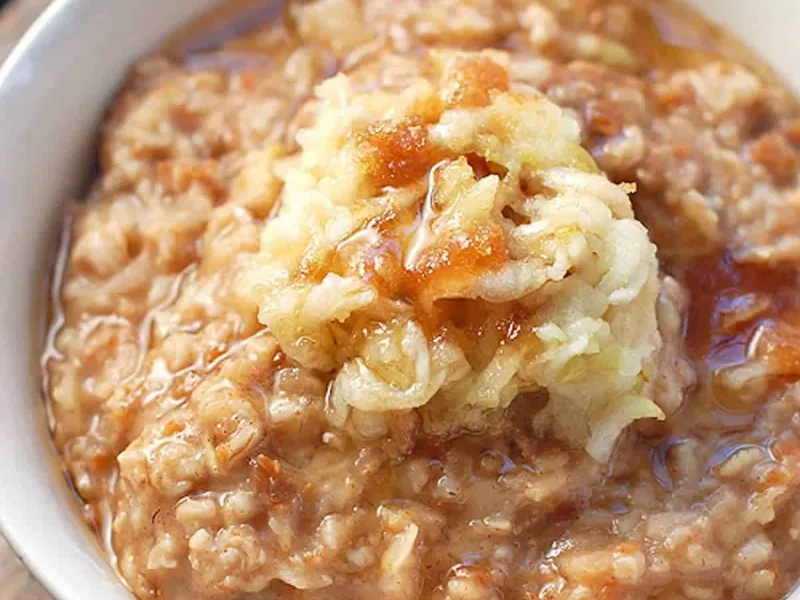 Brown Sugar Apple Bran Oatmeal