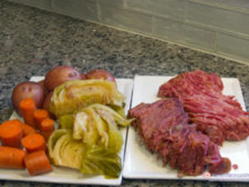 Pressure Cooker Guinness Corned Beef with Cabbage and Potatoes