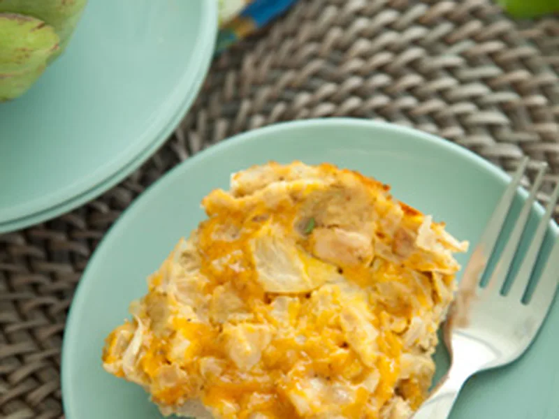 Chicken and Artichoke Frittata with Marinated Hearts