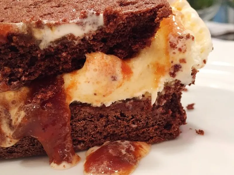 Chocolate Cookie Caramel Candy Ice Cream Sandwiches