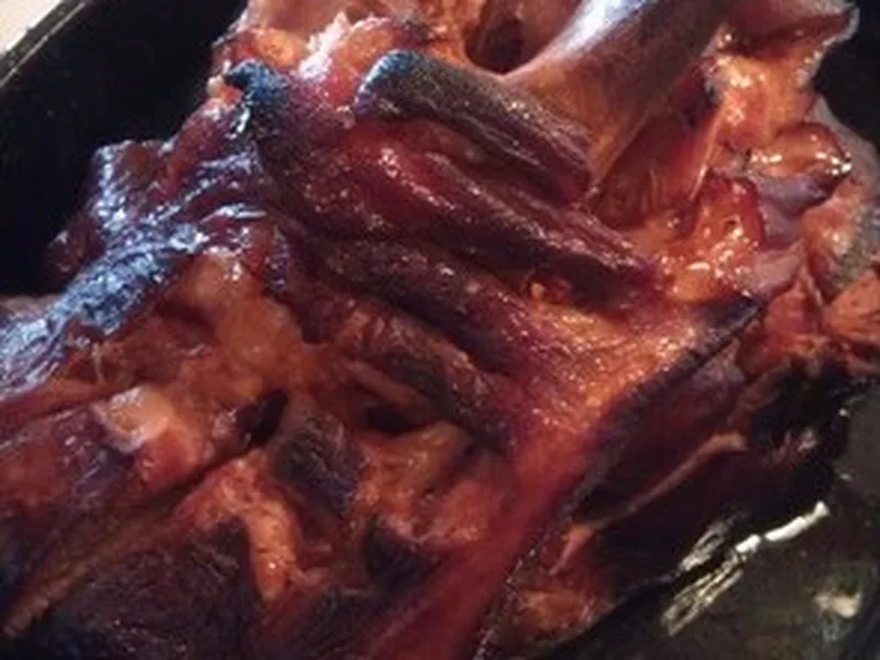 Root Beer Glazed Ham with Ketchup Glaze